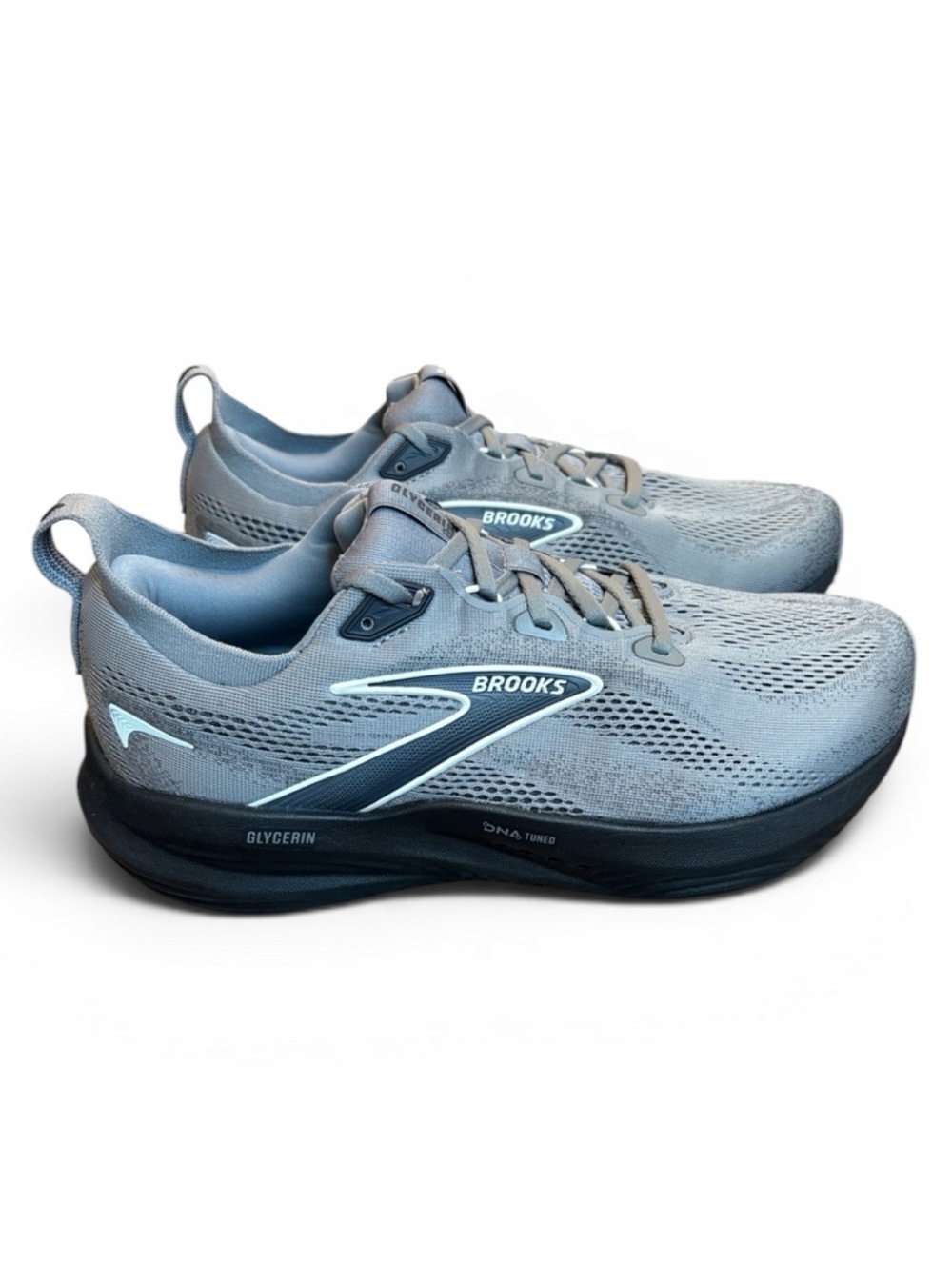 Brooks Men's Glycerin 22 Running Shoes Size 9.5XW EXTRA WIDE Primer Gray
